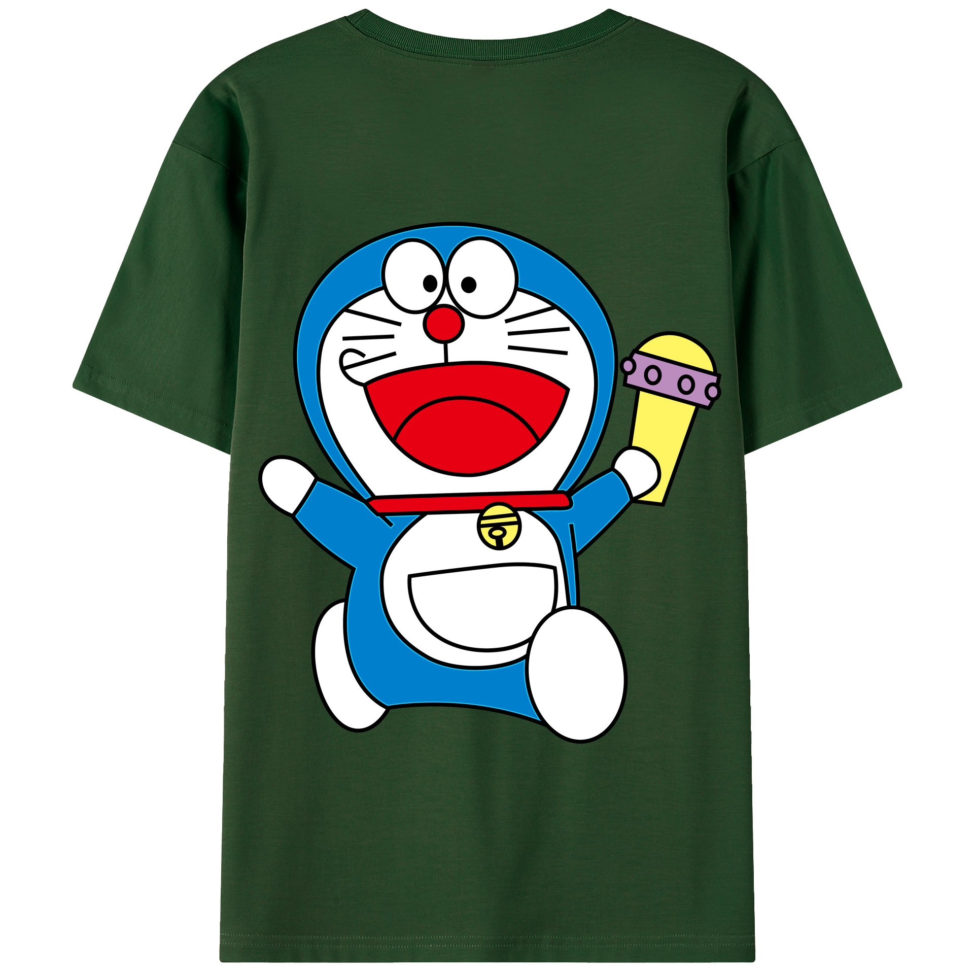 （画像用） ドラえもん Doraemon 綿100％半袖Tシャツ（背面プリント）